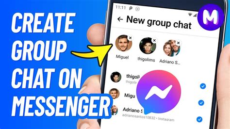 crer groupe messenger|Group chats 